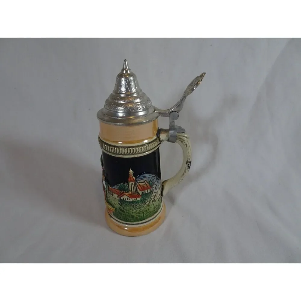Small Ceramic German Style Beer Mug Stein